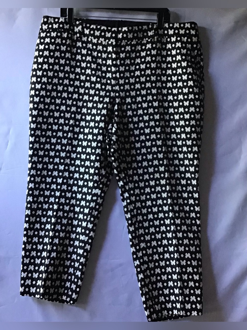 Talbots Black and White Hampshire Ankle Pant